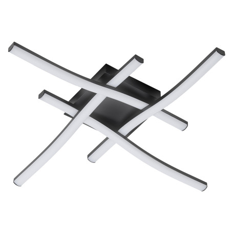 PLAFONIERA LED SERIE  TRATTI  20W - 2700LM - col. nero