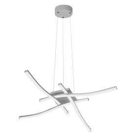 APPLIQUE A SOSPENSIONE LED SERIE  TRATTI  35W - 3150LM - col. silver