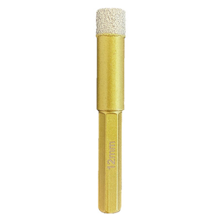 FORETTO DIAMANTATO PER AVVITATORE  LINEA INDUSTRIALE   diametro  12 mm.