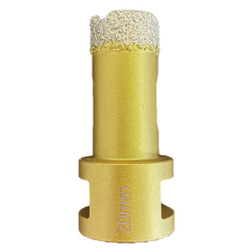 FORETTO DIAMANTATO PER SMERIGLIATRICE  LINEA INDUSTRIALE   diametro  20 mm.