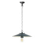 APPLIQUE A SOSPENSIONE CON CATENA  ANTIQUE  25 W - cm 30 x 7 x 11 grigio
