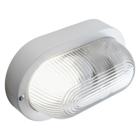 PLAFONIERA  OVALE  colore bianco