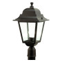 LANTERNA TESTA-PALO  QUADRATA  100 W - cm 41 x  21 x  6 nero