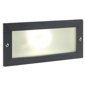 SEGNA PASSO INCASSO RETTANGOLARE APERTO  ESCAPE  E27 - 10 W - nero