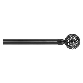 SCORRITENDA  KIT FERRO  mod.  Boccia fiore  col. nero  diametro  20/19 mm.