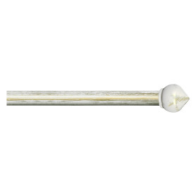 SCORRITENDA  KIT FERRO  mod.  Bulbo  col. avorio oro  diametro  20/19 mm.