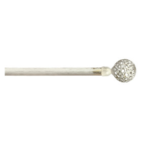 SCORRITENDA  KIT FERRO  mod.  Boccia fiore  col. avorio oro  diametro  20/19 mm.