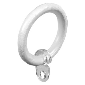 ANELLO PER SCORRITENDA col. bianco -  diametro  20 mm  cf. 8 pz