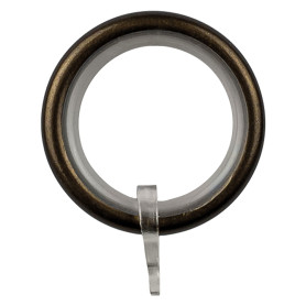 ANELLO PER SCORRITENDA col. bronzo -  diametro  20 mm  cf. 8 pz