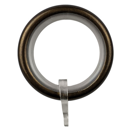 ANELLO PER SCORRITENDA col. bronzo -  diametro  20 mm  cf. 8 pz