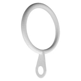 ANELLO PER SCORRITENDA col. bianco -  diametro  12 mm  cf. 6 pz