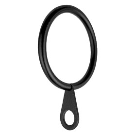 ANELLO PER SCORRITENDA col. nero -  diametro  12 mm  cf. 6 pz