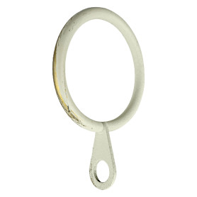 ANELLO PER SCORRITENDA col. avorio oro -  diametro  12 mm  cf. 6 pz