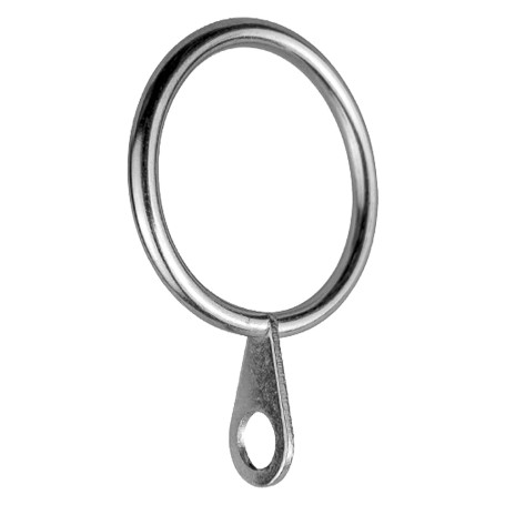 ANELLO PER SCORRITENDA col. cromo -  diametro  12 mm  cf. 6 pz