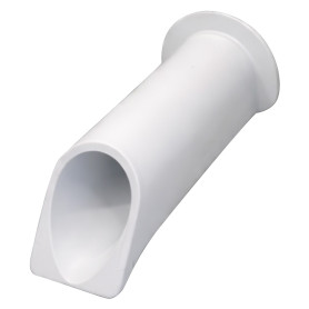 GOCCIOLATOIO PER TERRAZZI cm 8 x 23 chiuso - col.bianco