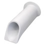 GOCCIOLATOIO PER TERRAZZI cm 8 x 23 chiuso - col.bianco