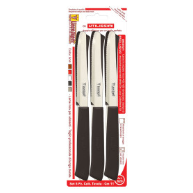 COLTELLI DA TAVOLA  UTILISSIMI  lama mm 110 - manico nero