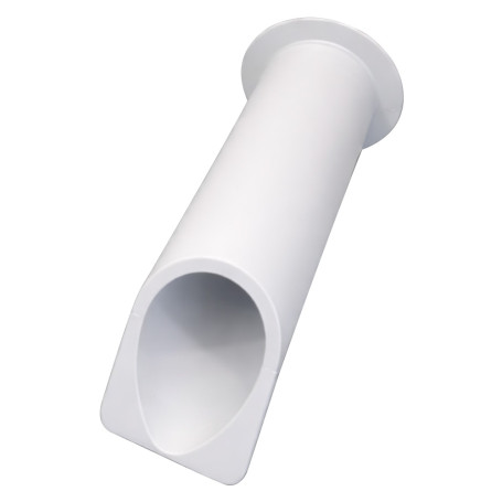 GOCCIOLATOIO PER TERRAZZI cm 8 x 30 chiuso - col.bianco