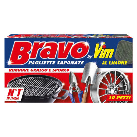 PAGLIETTA SAPONATA  BRAVO  fragranza limone - cf. 10 pz.