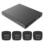 KIT VIDEOSORVEGLIANZA NVR WIRELESS  X5S  NVR wireless - 4 telecamere 4MP incluse