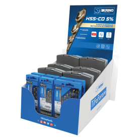 ESPOSITORE DA BANCO PUNTE COBALTO HSS-CO 5% 12 confezioni incluse