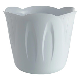 VASO TONDO  diametro  30 x h.24 cm - Lt. 9 - bianco