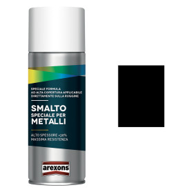 SMALTO SPRAY SPECIALE METALLI ml. 400 - nero intenso opaco