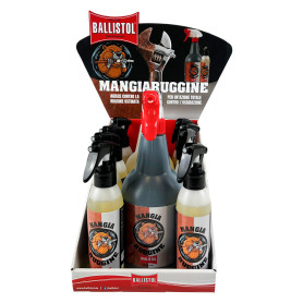 ESPOSITORE  MANGIARUGGINE  BALLISTOL inclusi 10 pz (8 da ml 150 e 2 da ml 750)