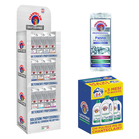 ESPOSITORE DETERGENTI  CHANTECLAIR PROFESSIONAL  48 pz da 700 ml cad. - con omaggi