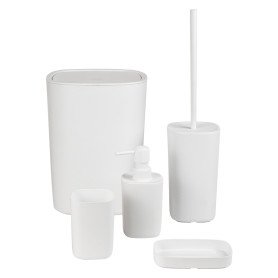 KIT ACCESSORI DA BAGNO  PODDY  col. bianco