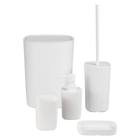 KIT ACCESSORI DA BAGNO  PODDY  col. bianco