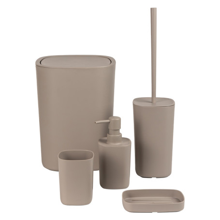 KIT ACCESSORI DA BAGNO  PODDY  col. tortora