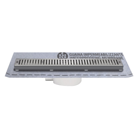 CANALETTA PER DOCCIA CON GRIGLIA cm 55 x 5