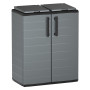 ARMADIO BASSO A SCOMPARTI PER RACCOLTA DIFFERENZIATA cm 68 x 37 x H.84 (l x p x h) - 2 scomparti
