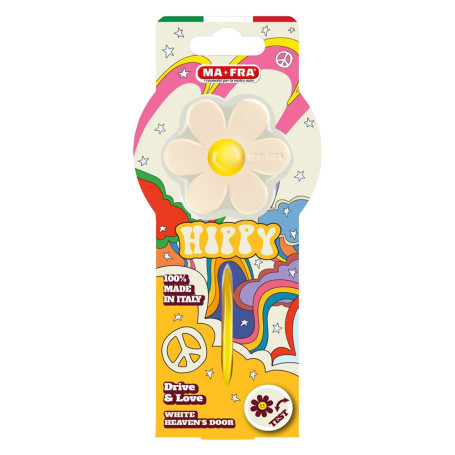 PROFUMATORE PER AUTO  HIPPY   Heaven s door  white - profumo dolce delicato