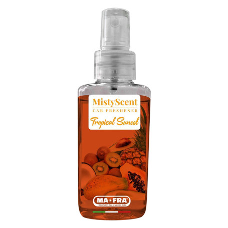 PROFUMATORE SPRAY PER AUTO  MISTYSCENT   Tropical Sunset  - profumo fruttato esotico