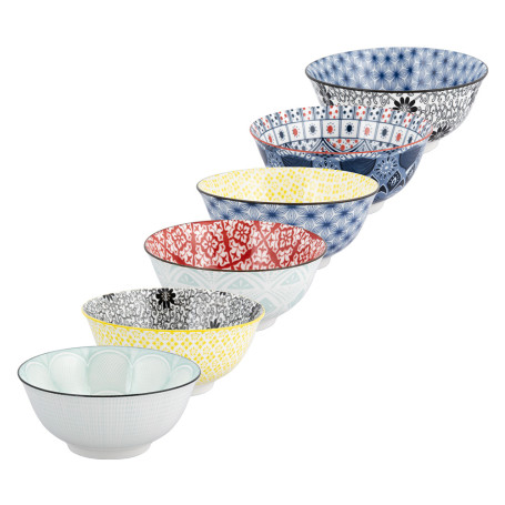 INSALATIERA  ARABESQUE   diametro  cm. 18 x h.8 - fantasie assortite
