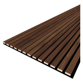 PANNELLO FONOASSORBENTE A DOGHE  BELLA PRO  colore noce scuro