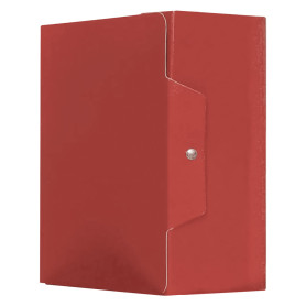 CARTELLA PORTAPROGETTI CON BOTTONE dorso 15 cm - rosso