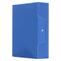 CARTELLA PORTAPROGETTI CON BOTTONE dorso 6 cm - blu