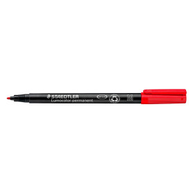 MARCATORE PERMANENTE  LUMOCOLOR  inchiostro rosso