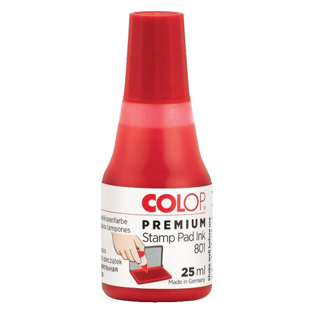 INCHIOSTRO PER TIMBRI colore rosso