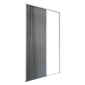 ZANZARIERA PLISSETTATA PER PORTA cm 150 x 240 marrone - apert.lat..