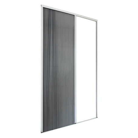 ZANZARIERA PLISSETTATA PER PORTA cm 150 x 240 marrone - apert.lat..