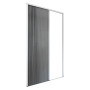 ZANZARIERA PLISSETTATA PER PORTA cm 150 x 240 marrone - apert.lat..