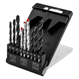 SET PUNTE PER METALLO/LEGNO/MATTONI cf. 9 pz