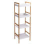 SCAFFALE PORTABIANCHERIA DA BAGNO cm 36 x 33 x h.110 - 4 ripiani