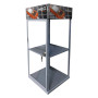 VETRINA PER ESPOSITORE LIVELLE cm. 30 x 30 x h. 70