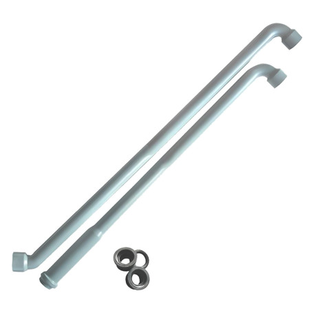 TUBO DI CACCIATA AD INCASSO 45-90 con morsetto
