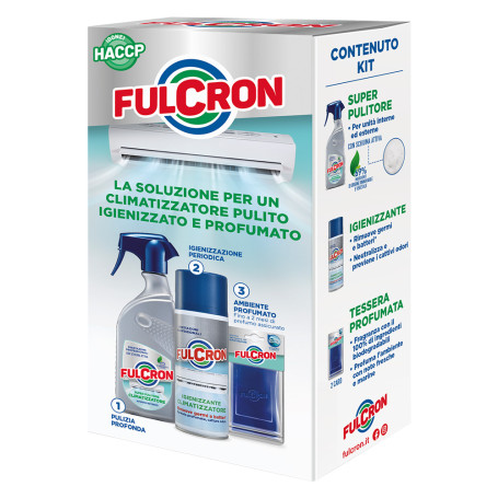 KIT PULIZIA PER CONDIZIONATORE  FULCRON  cf da 3 prodotti